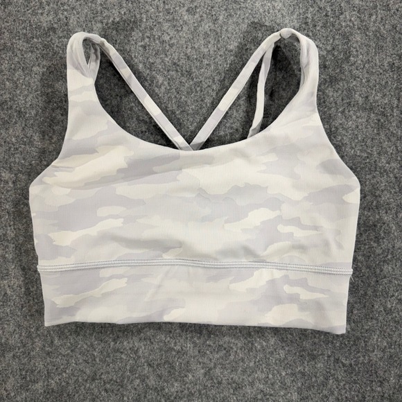 lululemon athletica Other - Lululemon Free To Be Serene Bra Heritage 365 Camo White Multi Ribbed SIZE 8